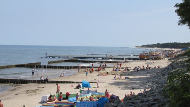 Sztuczna plaża w Jarosławcu